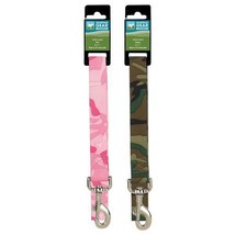 Camoflauge Dog Leashes Tough Nylon Pink or Green Camo Pattern Leads Choose Size - £14.15 GBP+
