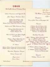 Four Seasons 12th Annual Bordeaux Menu &amp; The Wines New York March 15, 1992 - £77.27 GBP