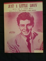 Vintage Sheet Music- EDDIE FISHER - Just A Little Lovin&#39; ( Will Go A Lon... - $125.91 MXN
