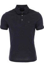 Emporio Armani Men Polo Blue Designer Shirt Logo 2025 Collection - $200.30 CAD