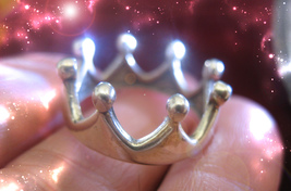 HAUNTED RING TRIPLE CROWN BEAUTY INFLUENCE & POWER HIGHEST LIGHT OOAK MAGICK image 2