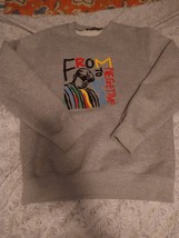 From Negative To Positive Bear The Beams Gray Sweater Biggie Smalls Medium Embro - £44.33 GBP