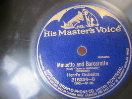 10&quot; 78 Rpm Record Berlinger 216224 His Masters Voice In A Monastery Garden / - £7.85 GBP