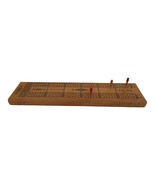 E.S. Lowe Solid Hardwood Cribbage Board Only Has Four Pegs - £12.63 GBP