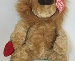 Gund Lionheart Plush Lion Stuffed Animal 13&quot; w/Heart &amp; Tag 1497 Valentin... - £11.93 GBP