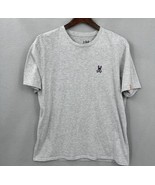 Psycho Bunny Shirt Mens XL Crew Neck Gray Pima Cotton Blend Preppy Logo  - £19.86 GBP