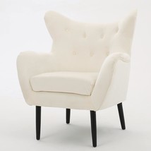 Ivory Christopher Knight Home Seigfried Velvet Arm Chair. - £255.72 GBP