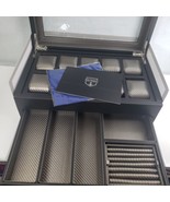 Houndsbay Yachtsman Vegan Leather Watch Jewelry Case 10 Slots With Pull ... - €141,68 EUR