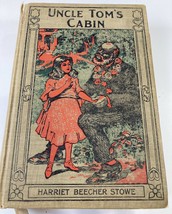 Uncle Toms Cabin Harriet Beecher Stowe Antique Book Vibrant Cover Collins As Is - £147.95 GBP