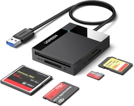 SD Card Reader USB 3.0 Card Hub Adapter 5Gbps Read 4 Cards Simultaneously CF CFI - £22.28 GBP