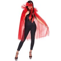 Tulle Cape - Red , Devil / Masquerade - $26.78