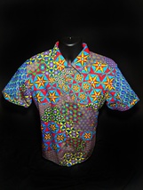 Robert Graham  Prism - Colorful Embroidered Short Sleeve - Men's Classic Fit 3XL image 7