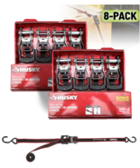 8-PACK HUSKY RATCHET TIE DOWN Heavy Loads Security Fastening Straps 12 f... - €22,20 EUR