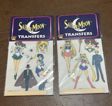 NEW Sealed SAILOR MOON Rub-On TRANSFERS Vtg 1998 DIC TOEI lot of 2 - $14.85
