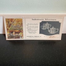 Ross-Royal Indestructo Silverware Ink Blotter 1930s Vintage Advertising ... - $7.91