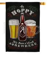 Hoopy Beer Oclock House Flag 28 X40 Double-Sided Banner - £29.08 GBP