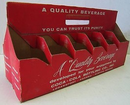 Coca-Cola Bottle Master Twelve Cardboard Carrier circa 1950&#39;s  - £31.49 GBP