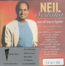 Sedaka Neil : Love Will Keep Us Together - Neil Sedaka CD Pre-Owned - £11.89 GBP