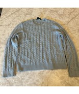 Polo Ralph Lauren Sweater Shirt Mens XL Gray Waffle Cotton Crewneck Pull... - $400.52 MXN