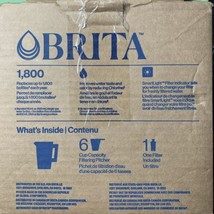 Brita Everyday Elite Water Filter Pitcher BPA-Free Water Pitcher 6 Cup C... - £12.52 GBP