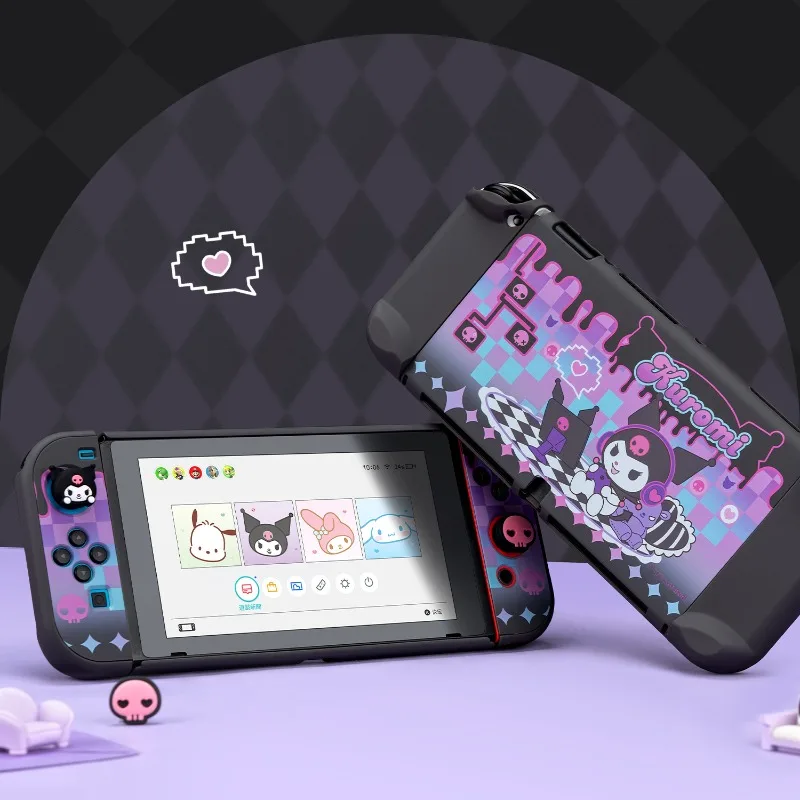 Sanrio MyMelody Kuromi Cinnamoroll Pachacco Switch Game Console Protective Case - £24.71 GBP+