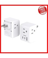 Multifunctional 2-Prong to 3-Prong Power Adapter with Fast Charging - 2 ... - $568.83 MXN