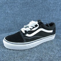 VANS Skateboarding Women Sneaker Shoes Black Fabric Lace Up Size 7.5 Medium - £19.36 GBP