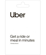 UBER GIFT CARD 150 100 50 RIDE TAXI LIMOUSINE CAR SHARE EAT DELIVERY TRA... - $59.99+
