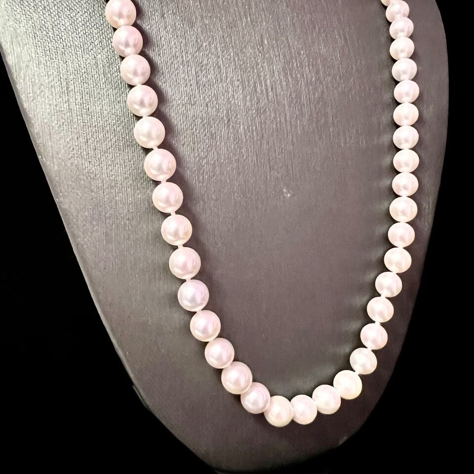 Authenticity Guarantee
Natural Akoya Pearl Necklace 24" 14k Y Gold 8 mm Cert... Item image 3