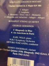 Mozart/Gershwin/Toscanini/ by Benny Goodman Cd  image 2
