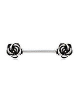 316L Surgical Steel Vintage Roses Nipple Bar - $36.85 CAD