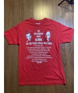STAR TREK - Captain Kirk + Picard - Official Red Promo Shirt 2011 Size L... - £5.93 GBP