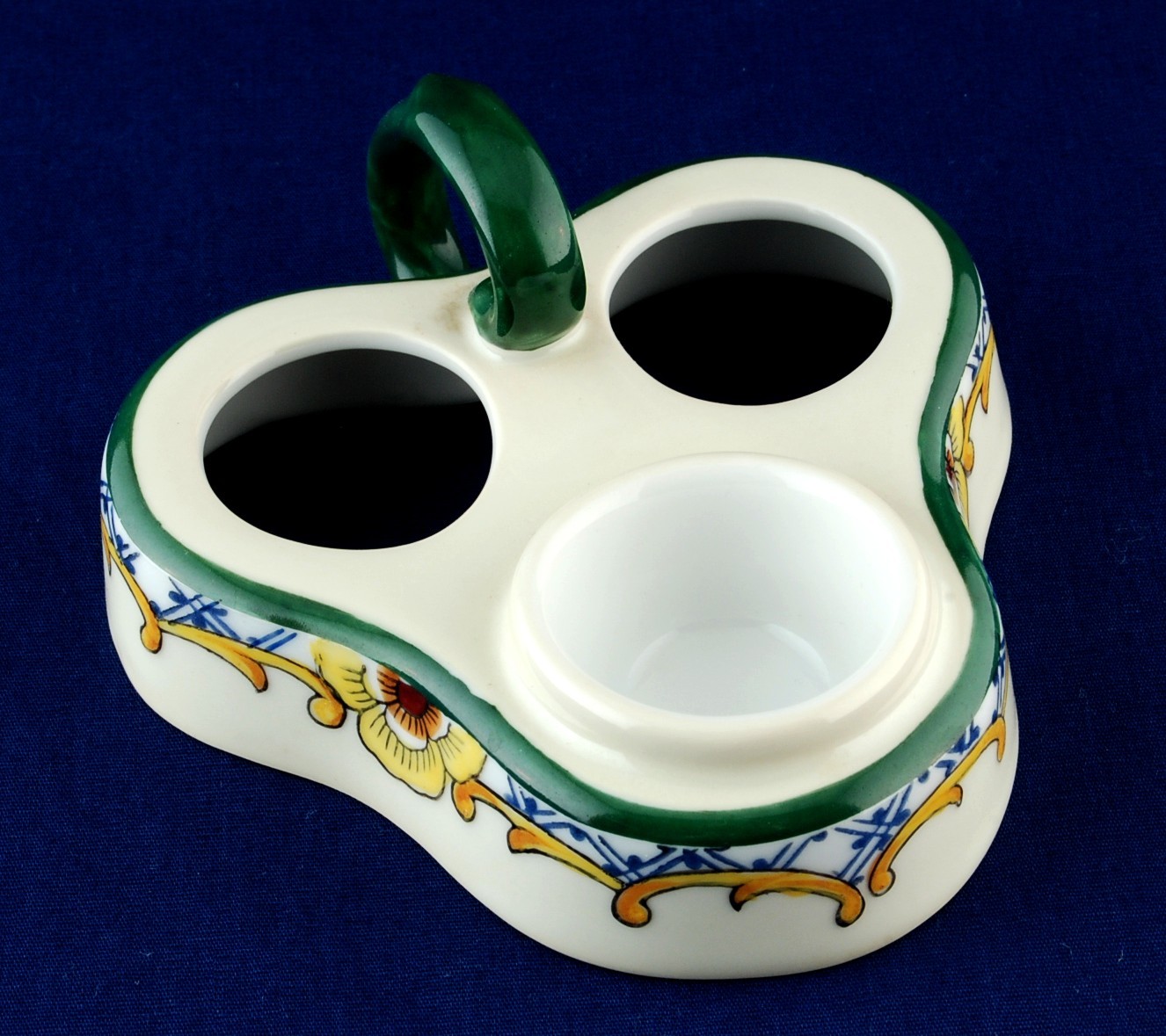 Noritake Caddy Condiment Tray Green Handle Mint Condition Made in Japan Item image 2