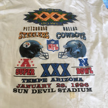 Super Bowl XXX  vintage T shirt Pittsburgh steelers Dallas cowboys NFL g... - $34.60