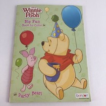 Disney Winnie The Pooh Big Fun Book To Color Birthday Party Bear Bendon New - $15.79