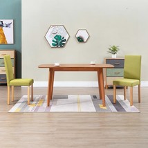 vidaXL Green Fabric Dining Chairs (Set of 2), Sturdy Frame &amp; Ergonomic D... - $2,709.70 MXN