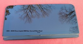 2014 - 2020 Chevy Impala Rear Panoramic Sunroof Glass Oem Free Shipping - £134.51 GBP