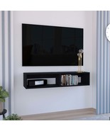 Klein Floating TV Stand, Black, Space-Saving Wall Mount - $2,551.10 MXN