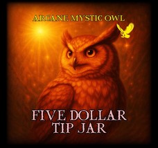 Spiritual 5 Dollar Tip Jar – Thank You for Supporting My Work - $93.40 MXN