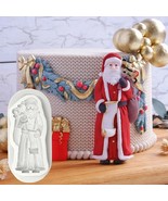 Santa Claus Mould For Christmas Cake Decorating Christmas Silicone Mould... - £10.11 GBP