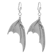 Gift for Women Men Party Accessories Black Color Jewelry Hook Earrings Bat Earin - £8.50 GBP+