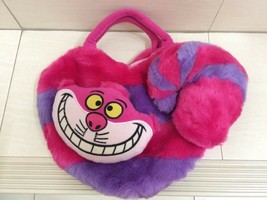 Tokyo Disney Resort Cheshire Cat Plush Bag From Alice in Wonderland. RARE - $56.00