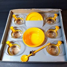 Bodum Star Trek Set Tangerine Espresso Coffee Mug Saucer Spoon Bowl Picard 14 pc - £143.19 GBP