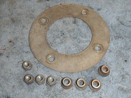 Rear drive sprocket mount plate nuts collars 1973 1974 Harley AMF 350 SS... - $20.78