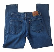 Levi Strauss Jeans Mens 30x30 Blue Medium Wash Mid Rise 514 Series Straight Leg - £27.22 GBP