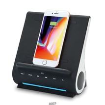 The iPhone 8 and X Wireless Charging Bluetooth Speaker Dock Black DOCKALL - £59.74 GBP