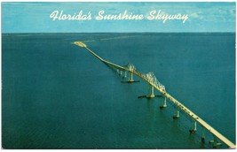 Vintage Florida Florida&#39;s Sunshine Skyway Tampa Bay Unused Postcard - $14.84