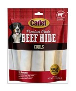 Cadet Premium Grade Beef Hide Dog Chew Curls Curls 1 Pound - €23,33 EUR