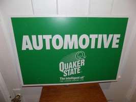 Vintage Quaker State Automotive Plastic Store Sign, NOS - $54.45