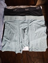 GAP Men&#39;s 2 Pack 5&#39;&#39; Organic Cotton Boxer Briefs, Blue Multi, Medium NWOT - $14.36